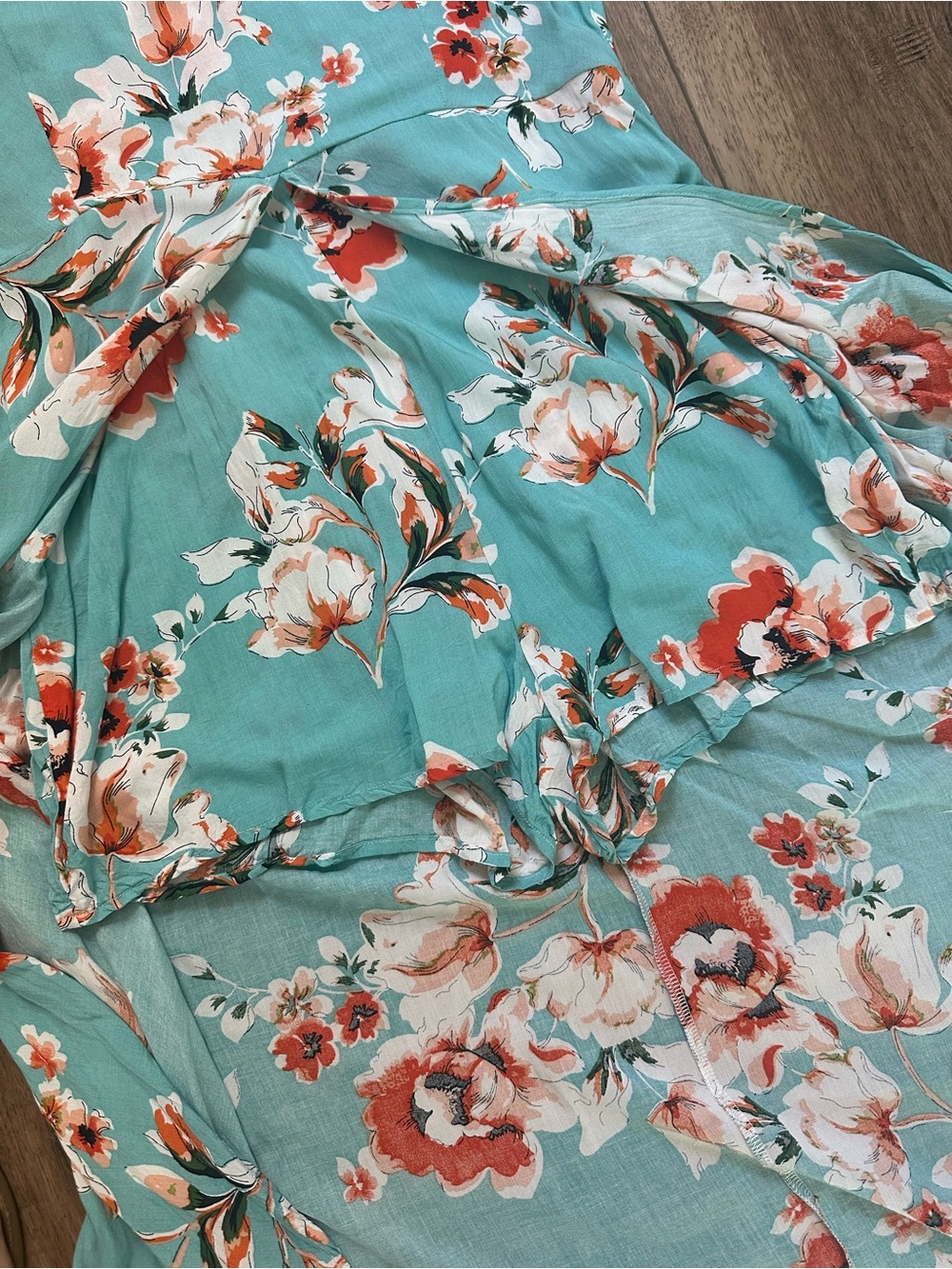 Kormei Women's Romper w/ Maxi Dress Overlay, Floral, Flowy, Whimsical, Medium - Picture 3 of 13